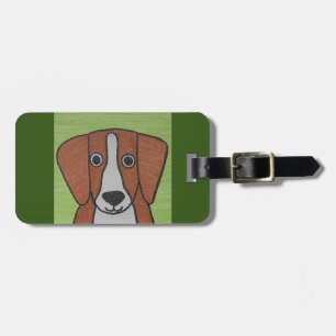 Schattige Beagle Bagagelabel