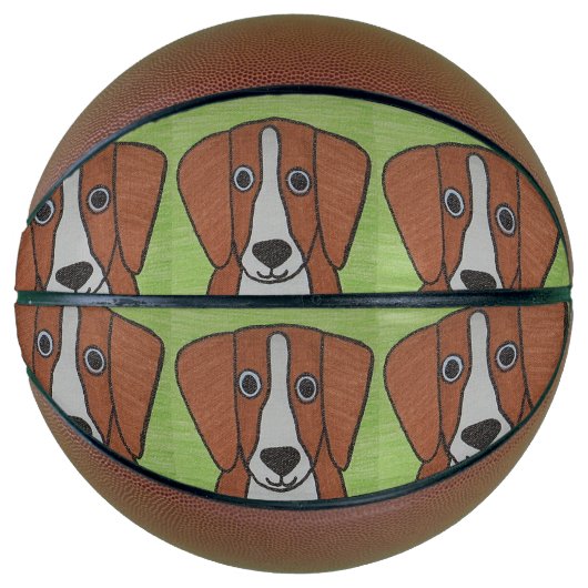 Schattige Beagle Basketbal (Voorkant)