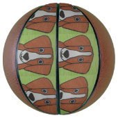 Schattige Beagle Basketbal (Verticaal)
