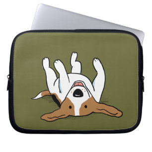 Schattige Beagle Cartoon Hond Laptop Sleeve
