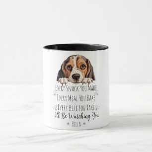 Schattige Beagle Hond Grappige Op Maat Gemaakt Mok