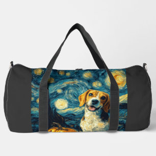 Schattige beagle hond Halloween Jack O Lantern Pom Plunjezak