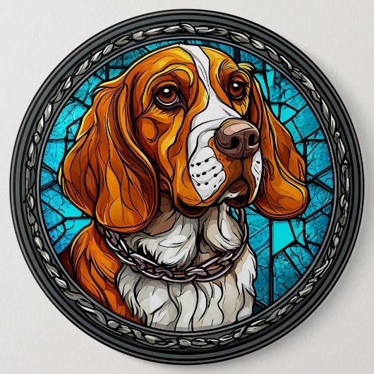 Schattige Beagle hond Ronde Button 6,0 Cm (Voorkant)