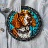 Schattige Beagle hond Ronde Button 6,0 Cm (In situ)