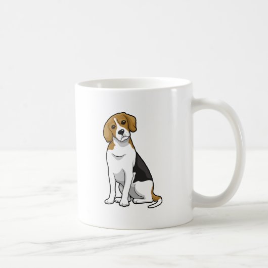 Schattige beagle koffiemok (Rechts)