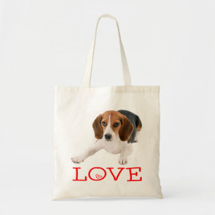 Schattige Beagle liefhebber cadeau puppy hond Tote Bag