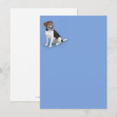 Schattige Beagle Mix Note Card Notitiekaartje (Voorkant / Achterkant)