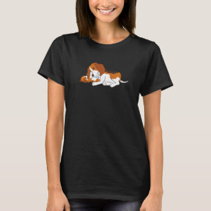 Schattige Beagle Puppy bijten Moeders Oor T-shirt