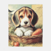 Schattige Beagle Puppy Fleece Deken (Voorkant)