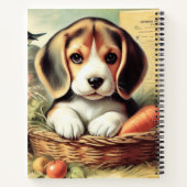 Schattige Beagle Puppy Notitieboek (Achterkant)