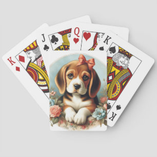 Schattige Beagle Puppy Pokerkaarten