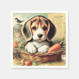  Schattige Beagle Puppy Servet