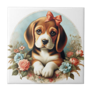 Schattige Beagle Puppy Tegeltje