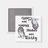 Schattige Beagle Puppy Vaatwasser Magnet Magneet (Voorkant / Achterkant)