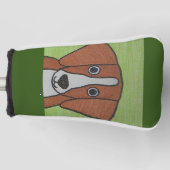 Schattige Beagle Putter Hoesje Golfheadcover (Voorkant)