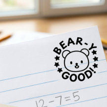 Schattige Beary Goede Onderwijs Prijs Aanmoediging