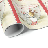Schattige Beatrix Potter Lady Mouse-inpakpapier Cadeaupapier (Rol Hoek)
