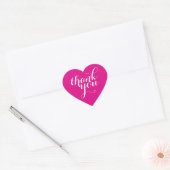 SCHATTIGE BEDANKT HART SEAL modern plain bright pi Hart Sticker (Envelop)