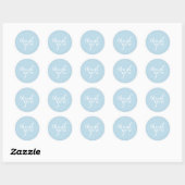 SCHATTIGE BEDANKT SEAL modern eenvoudig eenvoudig  Ronde Sticker (Vel)