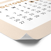 Schattige Beer 2025 Kalender Poster (Hoek)