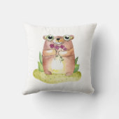 Schattige beer baby. Kinder dierlijke waterverf. k Kussen (Achterkant)