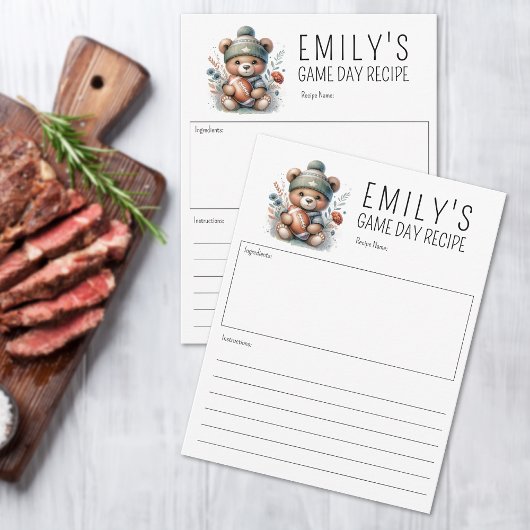 Schattige Beer Custom Recept Kaart