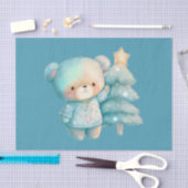 Schattige Beer en kerstboom vakantie Tissuepapier (Craft)