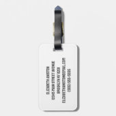 Schattige Beer gepersonaliseerd Kind Bagagelabel (Achterkant verticaal)