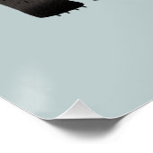 Schattige Beer gepersonaliseerd Perfect Poster (Hoek)