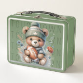 Schattige Beer gepersonaliseerde lunchbox (Voorkant)