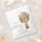 Schattige Beer, groene ballonnen, eerste verjaarda Bedankzakje (Geknipt)