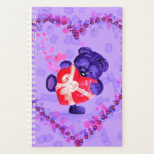 Schattige Beer hartplanner Planner (Voorkant)