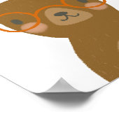 Schattige Beer Laten we Kinder lezen Poster (Hoek)