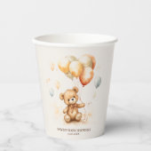 Schattige Beer neutraal Papieren Bekers (Voorkant)