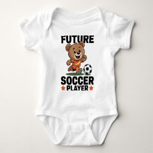 Schattige Beer Sport Toekomstige Voetbalspeler Romper