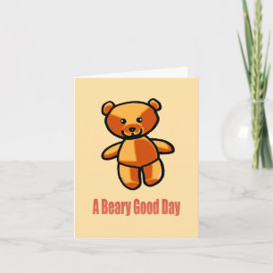 Schattige Beer Vriendschap Kaart – Beary Sweet