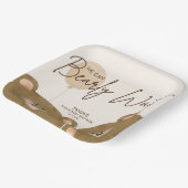 Schattige Beer We kunnen nauwelijks wachten op gen Papieren Bordje (Gebogen)