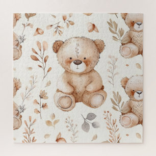 Schattige Beige Baby Beer Legpuzzel