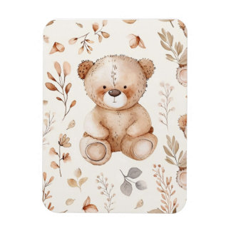 Schattige Beige Baby Beer Magneet