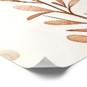 Schattige Beige Baby Beer Poster (Hoek)