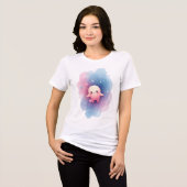Schattige Bella+Canvas T-shirt voor dames – Comfor (Voorkant volledig)
