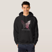 Schattige ben ik de overlevende van de borstkanker hoodie (Voorkant volledig)