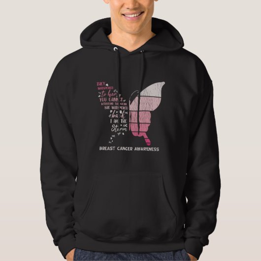 Schattige ben ik de overlevende van de borstkanker hoodie (Voorkant)