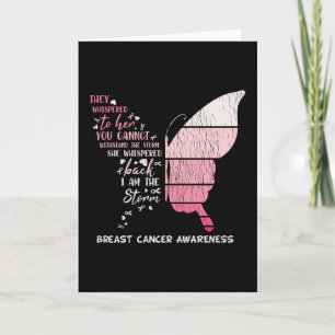 Schattige ben ik de overlevende van de borstkanker kaart