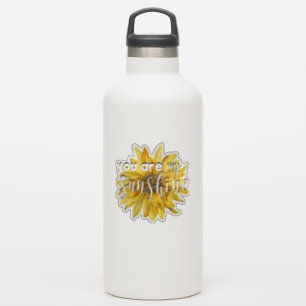 Schattige ben je mijn zonneschijn gele zonnebloem  sticker