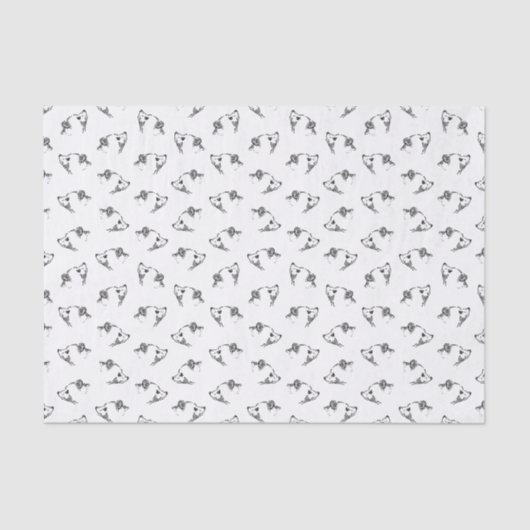 Schattige Beren VAN Baby - ACHTERGRONDKLEUR Tissuepapier (Voorkant)