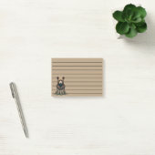 Schattige Beren welp zittend op boomstronk Post-it® Notes (Kantoor)
