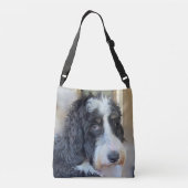 Schattige Bernedoodle Crossbody Tas (Achterkant)