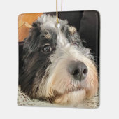 Schattige Bernedoodle Keramisch Ornament (Links)