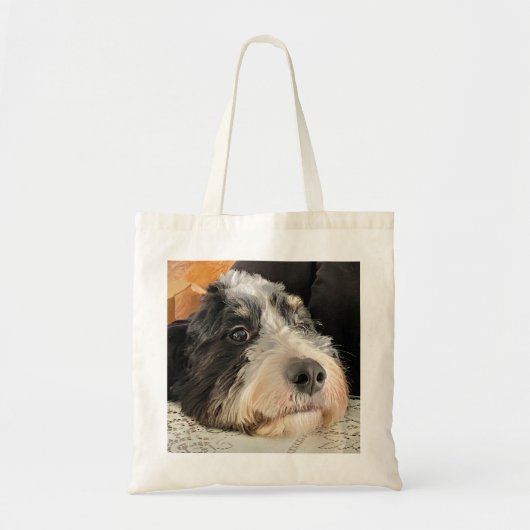 Schattige Bernedoodle Tote Bag (Voorkant)